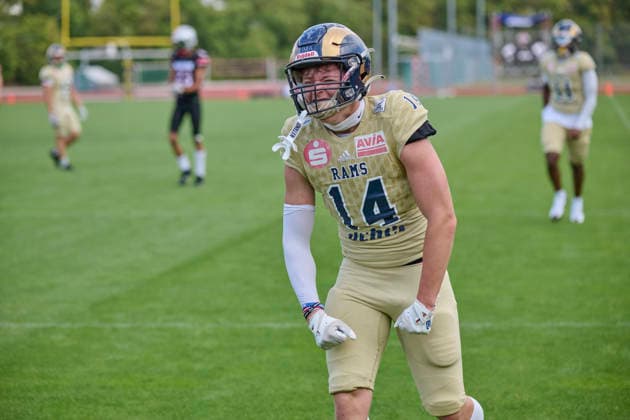 Playoffs, Junior Bowl, U20, GFLJ, Nürnberg Rams vs. Hamburg Huskies German Football League Juniors(GFLJ), U20, Nürnberg Rams vs. Hamburg Huskies Nürnberg Berthold-Brecht-Sportanlage Bayern Deutschland *** Playoffs, Junior Bowl, U20, GFLJ, Nuremberg Rams vs. Hamburg Huskies German Football League Juniors (GFLJ), U20, Nuremberg Rams vs. Hamburg Huskies Nuremberg Berthold Brecht Sports Complex Bavaria, Germany Copyright: x30nullvierxPhotographie,xGerhardxLehnerx