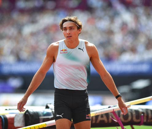 Novuna London Athletics Meet Armand Mondo Duplantis of Sweden competes in the men s pole vault at the Novuna London Athletics Meet, part of the 2026 Wanda Diamond League, at London Stadium in London, England, on July 18, 2026. London Greater London United Kingdom  Copyright: xRanjithxKumarx originalFilename:kumar-londondi260718_npoCK.jpg