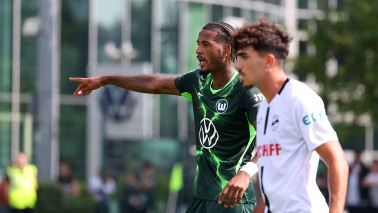 VfL vs Verl, Testspiel Wolfsburg, 18.07.2026, Fußball, Herren, Saison 2026 2027, 2. BL, VfL Wolfsburg vs SC Verl, Testspiel, Cleiton Santana dos Santos (VfL Wolfsburg) Niedersachsen Deutschland *** VfL vs. Verl, Friendly Match, Wolfsburg, July 18, 2026, Soccer, Men s, 2026–2027 Season, 2. Bundesliga, VfL Wolfsburg vs. SC Verl, Friendly Match, Cleiton Santana dos Santos, VfL Wolfsburg, Lower Saxony, Germany