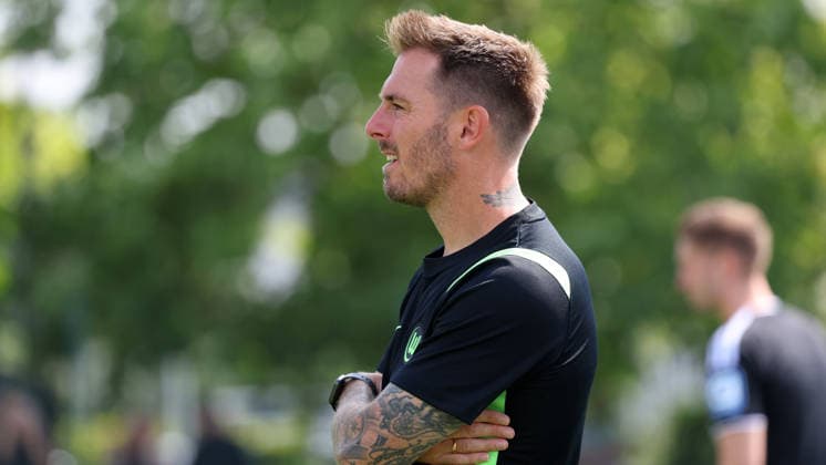 VfL vs Verl, Testspiel Wolfsburg, 18.07.2026, Fußball, Herren, Saison 2026 2027, 2. BL, VfL Wolfsburg vs SC Verl, Testspiel, Cheftrainer Tobias Strobl (VfL Wolfsburg) Niedersachsen Deutschland *** VfL vs. Verl, Friendly Match, Wolfsburg, July 18, 2026, Soccer, Men s, 2026–2027 Season, 2. Bundesliga, VfL Wolfsburg vs. SC Verl, Friendly Match, Head Coach Tobias Strobl, VfL Wolfsburg, Lower Saxony, Germany