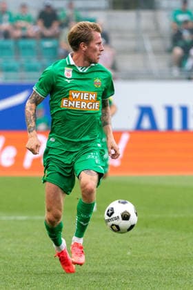 SOCCER - Rapid vs HSV, test match VIENNA,AUSTRIA,18.JUL.26 - SOCCER - ADMIRAL Bundesliga, 1. DFL, 1. Deutsche Bundesliga, SK Rapid Wien vs Hamburger SV, test match. Image shows Tonni Adamsen (Rapid).  GEPAxpictures xPhilippxBrem