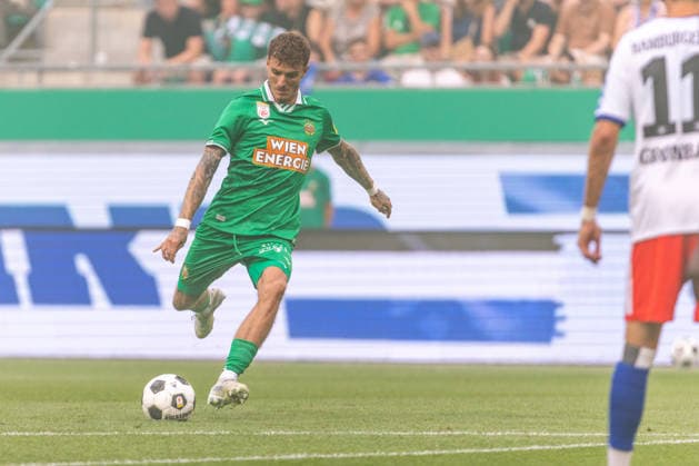 SOCCER - Rapid vs HSV, test match VIENNA,AUSTRIA,18.JUL.26 - SOCCER - ADMIRAL Bundesliga, 1. DFL, 1. Deutsche Bundesliga, SK Rapid Wien vs Hamburger SV, test match. Image shows Bendeguz Bolla (Rapid).  GEPAxpictures xPhilippxBrem