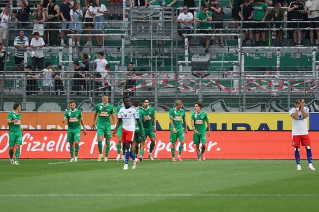 18.July.2026 – SOCCER – FRIENDLY TEST GAME(MEN) - Rapid Wien (Austria) vs HSV (Germany) Ercan Kara (Rapid Wien) celebrates his team s third goal VIENNA VIENNA, AUSTRIA – Allianz Stadion SK Rapid Wien Allianz Stadion AUSTRIA