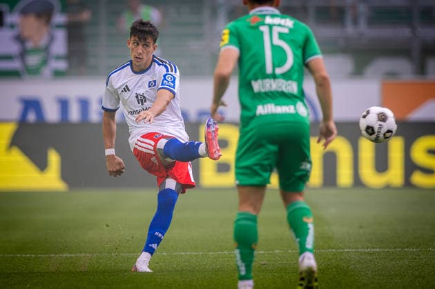 RAPID WIEN - HABMURGER SV Nicolas Capaldo of HSV during the pre season friendly football match between SC Rapid Vienna and Hamburger SV at the Allianz Stadion. Vienna, Austria, July 18, 2026. Photo by Branislav Racko Copyright: xx 080A8831