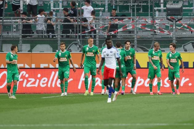 18.July.2026 – SOCCER – FRIENDLY TEST GAME(MEN) - Rapid Wien (Austria) vs HSV (Germany) Ercan Kara (Rapid Wien) celebrates his team s third goal VIENNA VIENNA, AUSTRIA – Allianz Stadion SK Rapid Wien Allianz Stadion AUSTRIA