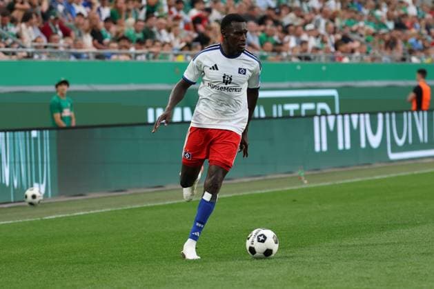 18.July.2026 – SOCCER – FRIENDLY TEST GAME(MEN) - Rapid Wien (Austria) vs HSV (Germany) Bakery Jatta (HSV) is in action VIENNA VIENNA, AUSTRIA – Allianz Stadion SK Rapid Wien Allianz Stadion AUSTRIA