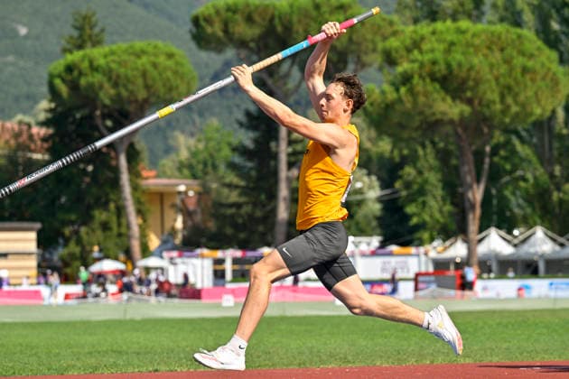 Jonathan HUMMEL (Germany, LG Leinfelden-Echterdingen, Stabhochsprung) ITA, European Atheltics U18 Championships, Athletics, 18.07.2026, ITA, European Atheltics U18 Championships, Athletics, 18.07.2026, *** Jonathan HUMMEL, Germany, LG Leinfelden Echterdingen, Pole Vault, ITA, European Athletics U18 Championships, Athletics, July 18, 2026, ITA, European Athletics U18 Championships, Athletics, July 18, 2026, Copyright: xEibnerxPressefoto JanxPapenfussx EP_JPS