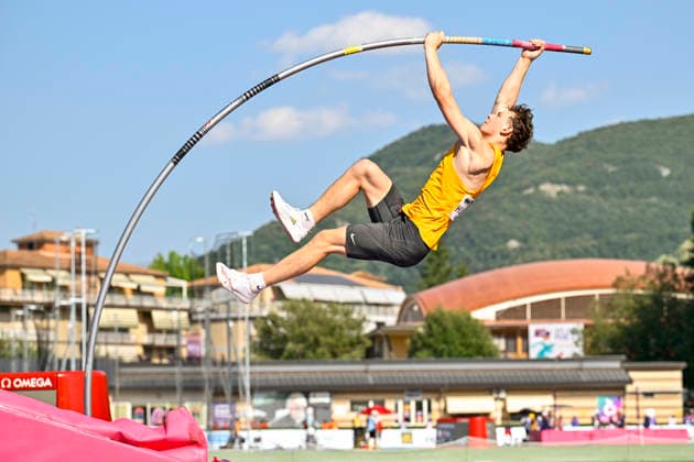 Jonathan HUMMEL (Germany, LG Leinfelden-Echterdingen, Stabhochsprung) ITA, European Atheltics U18 Championships, Athletics, 18.07.2026, ITA, European Atheltics U18 Championships, Athletics, 18.07.2026, *** Jonathan HUMMEL, Germany, LG Leinfelden Echterdingen, Pole Vault, ITA, European Athletics U18 Championships, Athletics, July 18, 2026, ITA, European Athletics U18 Championships, Athletics, July 18, 2026, Copyright: xx