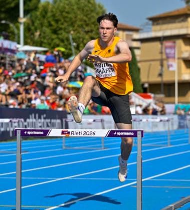 Colin SCHAEFER (Germany, Erfurter LAC, 400m Huerden) ITA, European Atheltics U18 Championships, Athletics, 18.07.2026, ITA, European Atheltics U18 Championships, Athletics, 18.07.2026, *** Colin SCHAEFER, Germany, Erfurter LAC, 400m Hurdles, ITA, European Athletics U18 Championships, Athletics, July 18, 2026, ITA, European Athletics U18 Championships, Athletics, July 18, 2026, Copyright: xx