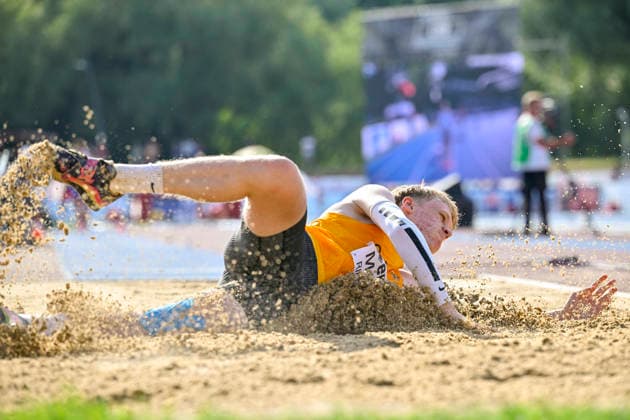 Alexander MANN (Germany, TSV Ochenbruck, Weitsprung) ITA, European Atheltics U18 Championships, Athletics, 18.07.2026, ITA, European Atheltics U18 Championships, Athletics, 18.07.2026, *** Alexander MANN Germany, TSV Ochenbruck, Long Jump ITA, European Athletics U18 Championships, Athletics, July 18, 2026, ITA, European Athletics U18 Championships, Athletics, July 18, 2026, Copyright: xx