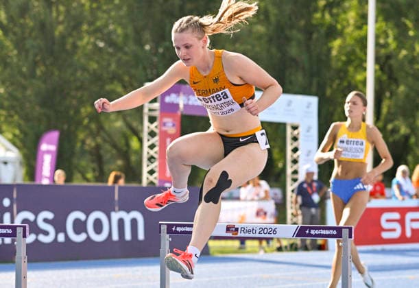 Lina OBERSCHACHTSIEK (Germany, SSF Bonn, 400m Huerden) ITA, European Atheltics U18 Championships, Athletics, 18.07.2026, ITA, European Atheltics U18 Championships, Athletics, 18.07.2026, *** Lina OBERSCHACHTSIEK, Germany, SSF Bonn, 400m Hurdles, ITA, European Athletics U18 Championships, Athletics, July 18, 2026, ITA, European Athletics U18 Championships, Athletics, July 18, 2026, Copyright: xx