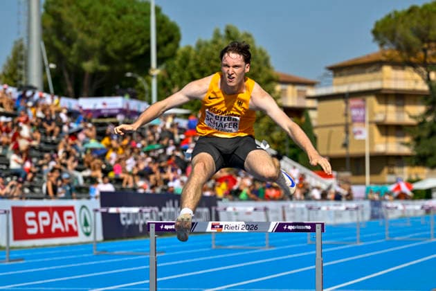 Colin SCHAEFER (Germany, Erfurter LAC, 400m Huerden) ITA, European Atheltics U18 Championships, Athletics, 18.07.2026, ITA, European Atheltics U18 Championships, Athletics, 18.07.2026, *** Colin SCHAEFER, Germany, Erfurter LAC, 400m Hurdles, ITA, European Athletics U18 Championships, Athletics, July 18, 2026, ITA, European Athletics U18 Championships, Athletics, July 18, 2026, Copyright: xx