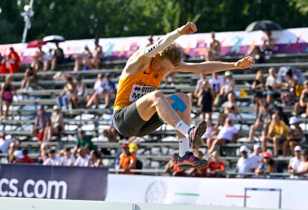 Alexander MANN (Germany, TSV Ochenbruck, Weitsprung) ITA, European Athletics U18 Championships, Athletics, 18.07.2026, Jan Papenfuss ITA, European Athletics U18 Championships, Athletics, 18.07.2026, *** Alexander MANN (Germany), TSV Ochenbruck, Long Jump (ITA), European Athletics U18 Championships, Athletics, July 18, 2026, Jan Papenfuss (ITA), European Athletics U18 Championships, Athletics, July 18, 2026, Copyright: xx