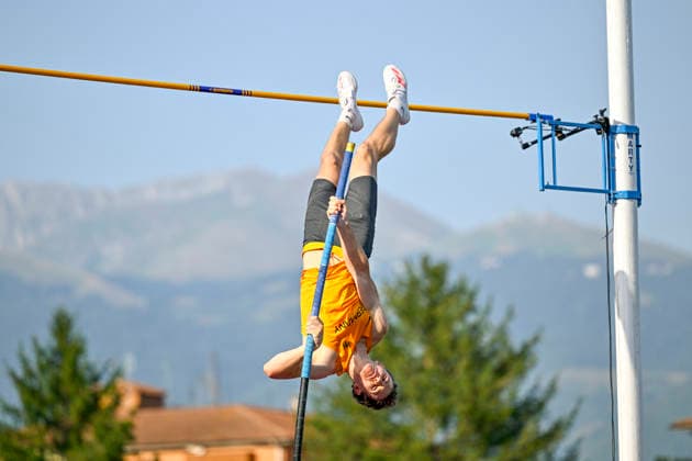 Jonathan HUMMEL (Germany, LG Leinfelden-Echterdingen, Stabhochsprung) ITA, European Atheltics U18 Championships, Athletics, 18.07.2026, ITA, European Atheltics U18 Championships, Athletics, 18.07.2026, *** Jonathan HUMMEL, Germany, LG Leinfelden Echterdingen, Pole Vault, ITA, European Athletics U18 Championships, Athletics, July 18, 2026, ITA, European Athletics U18 Championships, Athletics, July 18, 2026, Copyright: xx