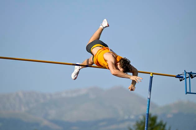 Jonathan HUMMEL (Germany, LG Leinfelden-Echterdingen, Stabhochsprung) ITA, European Atheltics U18 Championships, Athletics, 18.07.2026, ITA, European Atheltics U18 Championships, Athletics, 18.07.2026, *** Jonathan HUMMEL, Germany, LG Leinfelden Echterdingen, Pole Vault, ITA, European Athletics U18 Championships, Athletics, July 18, 2026, ITA, European Athletics U18 Championships, Athletics, July 18, 2026, Copyright: xx