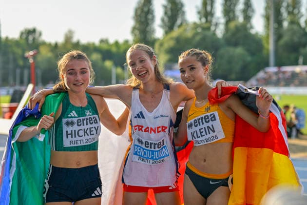 Mila KLEIN (Germany, Berliner SV 1892, 1.500m) ITA, European Atheltics U18 Championships, Athletics, 18.07.2026, ITA, European Atheltics U18 Championships, Athletics, 18.07.2026, *** Mila KLEIN, Germany, Berliner SV 1892, 1,500m, Italy, European Athletics U18 Championships, Athletics, July 18, 2026, ITA, European Athletics U18 Championships, Athletics, July 18, 2026, Copyright: xx