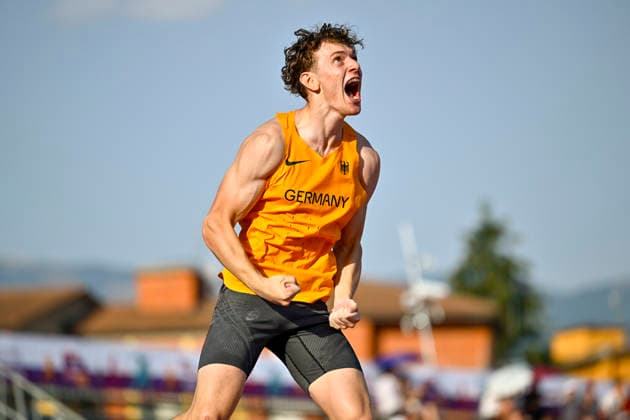 Jonathan HUMMEL (Germany, LG Leinfelden-Echterdingen, Stabhochsprung) ITA, European Atheltics U18 Championships, Athletics, 18.07.2026, ITA, European Atheltics U18 Championships, Athletics, 18.07.2026, *** Jonathan HUMMEL, Germany, LG Leinfelden Echterdingen, Pole Vault, ITA, European Athletics U18 Championships, Athletics, July 18, 2026, ITA, European Athletics U18 Championships, Athletics, July 18, 2026, Copyright: xx