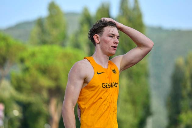 Jonathan HUMMEL (Germany, LG Leinfelden-Echterdingen, Stabhochsprung) ITA, European Atheltics U18 Championships, Athletics, 18.07.2026, ITA, European Atheltics U18 Championships, Athletics, 18.07.2026, *** Jonathan HUMMEL, Germany, LG Leinfelden Echterdingen, Pole Vault, ITA, European Athletics U18 Championships, Athletics, July 18, 2026, ITA, European Athletics U18 Championships, Athletics, July 18, 2026, Copyright: xx