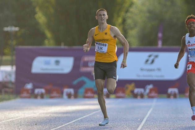 Timur ILIK (Germany, LAC Quelle Fuerth, 200m) ITA, European Atheltics U18 Championships, Athletics, 18.07.2026, ITA, European Atheltics U18 Championships, Athletics, 18.07.2026, *** Timur ILIK Germany, LAC Quelle Fürth, 200m ITA, European Athletics U18 Championships, Track and Field, July 18, 2026, ITA, European Athletics U18 Championships, Track and Field, July 18, 2026, Copyright: xx