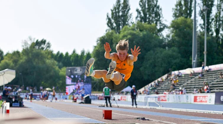 Phil JANITZ (Germany, Duesseldorf Athletics, Weitsprung) ITA, European Atheltics U18 Championships, Athletics, 18.07.2026, ITA, European Atheltics U18 Championships, Athletics, 18.07.2026, *** Phil JANITZ Germany, Düsseldorf Athletics, Long Jump ITA, European Athletics U18 Championships, Athletics, July 18, 2026, ITA, European Athletics U18 Championships, Athletics, July 18, 2026, Copyright: xx