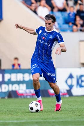 SOCCER - Linz vs Braunschweig, test match LINZ,AUSTRIA,18.JUL.26 - SOCCER - ADMIRAL 2. Liga, 2. DFL, 2. Deutsche Bundesliga, FC Blau Weiss Linz vs Eintracht Braunschweig, test match. Image shows Alem Pasic (Linz).  GEPAxpictures xJulioxArellano