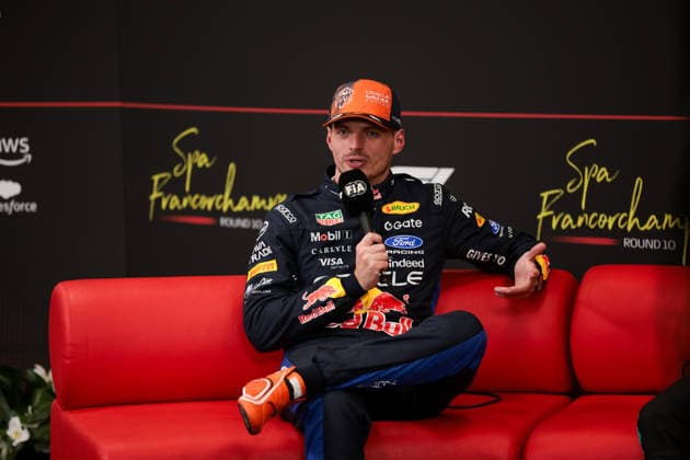 F1 - BELGIAN GRAND PRIX 2026 VERSTAPPEN Max (nld), Red Bull Racing Ford RB22, portrait press conference, PK, Pressekonferenz during the Formula 1 Belgian Grand Prix 2026, 10th round of the 2026 Formula One World Championship, WM, Weltmeisterschaft from July 17 to 19, 2026 on the Circuit de Spa-Francorchamps, in Stavelot, Belgium -  Copyright: xEricxAlonsox