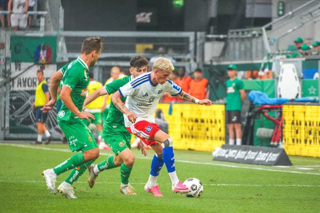 Fussball Österreich - 18.07.2026 - Internationales Testspiel - SK Rapid Wien vs. Hamburger SV (HSV) - Allianz Stadion - Weststadion (Wien Hütteldorf, Österreich): Jordan Torunarigha (Hamburger SV) *** Soccer Austria July 18, 2026 International Friendly SK Rapid Vienna vs. Hamburger SV (HSV) Allianz Stadium (Weststadion), Vienna-Hütteldorf, Austria Jordan Torunarigha, Hamburger SV Copyright: xLukasxBierederx