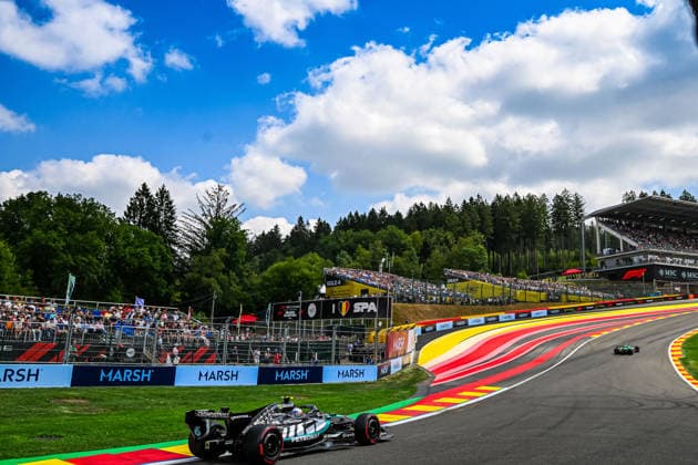 (12) Andrea Kimi Antonelli (ITA) - Mercedes-AMG PETRONAS F1 Team - Mercedes W17 - Mercedes E Performance during free practice 3 of Formula 1 Belgian Grand Prix 2026 at Circuit de Spa-Francorchamps in Stavelot, Belgium. Round 12 of 24 of the 2026 FIA Formula One World Championship, WM, Weltmeisterschaft held July 17-19, 2026. The legendary Circuit de Spa-Francorchamps in the Ardennes forest features the famous Eau Rouge-Raidillon complex. Formula 1 Belgian Grand Prix 2026 - Round 12 of 24 - Circuit de Spa-Francorchamps, Stavelot, Belgium F1-2026-R12-BEL