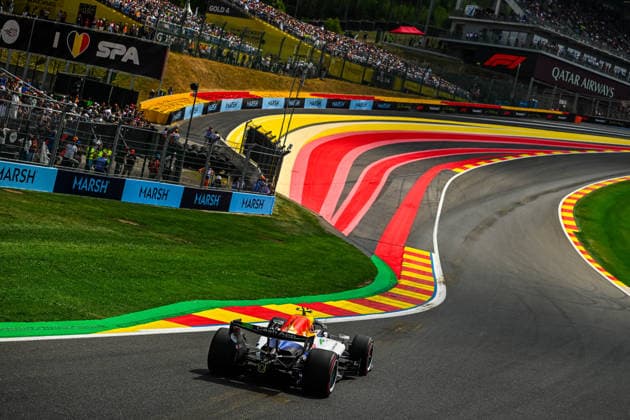 (30) Liam Lawson (NZL) - Visa Cash App Racing Bulls F1 Team - Racing Bulls VCARB03 - Red Bull Ford during free practice 3 of Formula 1 Belgian Grand Prix 2026 at Circuit de Spa-Francorchamps in Stavelot, Belgium. Round 12 of 24 of the 2026 FIA Formula One World Championship, WM, Weltmeisterschaft held July 17-19, 2026. The legendary Circuit de Spa-Francorchamps in the Ardennes forest features the famous Eau Rouge-Raidillon complex. Formula 1 Belgian Grand Prix 2026 - Round 12 of 24 - Circuit de Spa-Francorchamps, Stavelot, Belgium F1-2026-R12-BEL