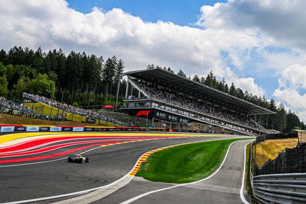 (41) Arvid Lindblad (GBR) - Visa Cash App Racing Bulls F1 Team - Racing Bulls VCARB03 - Red Bull Ford during free practice 3 of Formula 1 Belgian Grand Prix 2026 at Circuit de Spa-Francorchamps in Stavelot, Belgium. Round 12 of 24 of the 2026 FIA Formula One World Championship, WM, Weltmeisterschaft held July 17-19, 2026. The legendary Circuit de Spa-Francorchamps in the Ardennes forest features the famous Eau Rouge-Raidillon complex. Formula 1 Belgian Grand Prix 2026 - Round 12 of 24 - Circuit de Spa-Francorchamps, Stavelot, Belgium F1-2026-R12-BEL