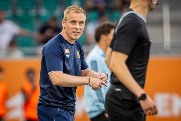 RAPID WIEN - HABMURGER SV Head coach of Rapid Johannes Hoff Thorup during the pre season friendly football match between SC Rapid Vienna and Hamburger SV at the Allianz Stadion. Vienna, Austria, July 18, 2026. Photo by Branislav Racko Copyright: xx 080A0047