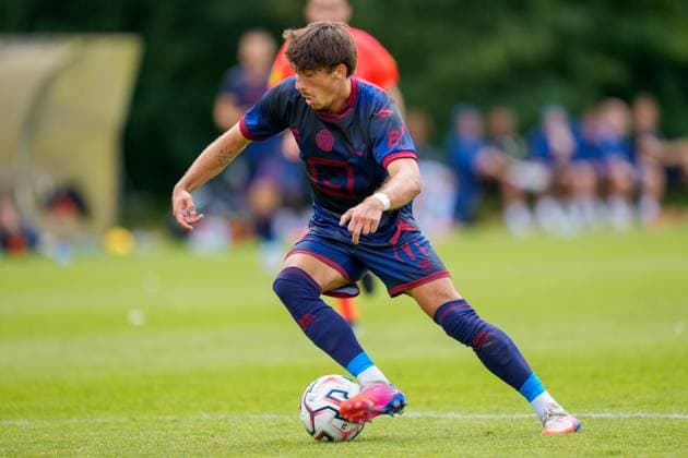 ROOSENDAAL , 18-07-2026 , Sportpark Hulsdonk , season 2026 2027 , Dutch Vrienden Loterij Eredivisie , Pre season match between KV Mechelen and ADO Den Haag picture shows KV Mechelen player Keano Vanrafelghem KV Mechelen - ADO Den Haag (friendly)  x205093953x Copyright: