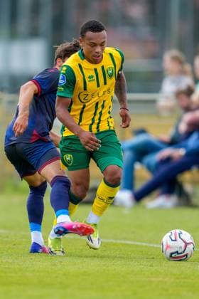 ROOSENDAAL , 18-07-2026 , Sportpark Hulsdonk , season 2026 2027 , Dutch Vrienden Loterij Eredivisie , Pre season match between KV Mechelen and ADO Den Haag picture shows ADO Den Haag player Sanyika Bergtop KV Mechelen - ADO Den Haag (friendly)  x205093968x Copyright: