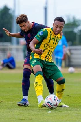 ROOSENDAAL , 18-07-2026 , Sportpark Hulsdonk , season 2026 2027 , Dutch Vrienden Loterij Eredivisie , Pre season match between KV Mechelen and ADO Den Haag picture shows ADO Den Haag player Sanyika Bergtop KV Mechelen - ADO Den Haag (friendly)  x205094007x Copyright:
