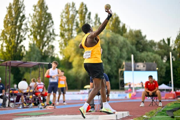 Clesio DE CARVALHO (Germany, LG Steinlach-Zollern, Kugelstoss) ITA, European Atheltics U18 Championships, Athletics, 18.07.2026, ITA, European Atheltics U18 Championships, Athletics, 18.07.2026, *** Clesio DE CARVALHO Germany, LG Steinlach Zollern, Shot Put ITA, European Athletics U18 Championships, Athletics, July 18, 2026, ITA, European Athletics U18 Championships, Athletics, July 18, 2026, Copyright: xx