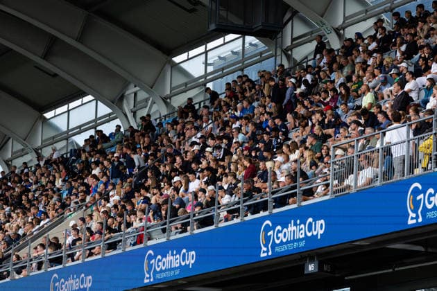 260718 Publik pa Gamla Ullevi under Gothia Cup finalerna den 18 juli 2026 i Göteborg. *** 260718 Crowd at Gamla Ullevi during the Gothia Cup finals on July 18, 2026, in Gothenburg  Copyright: MICHAELxERICHSEN BB260718MI066