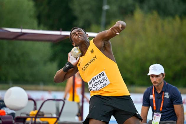 Clesio DE CARVALHO (Germany, LG Steinlach-Zollern, Kugelstoss) ITA, European Atheltics U18 Championships, Athletics, 18.07.2026, ITA, European Atheltics U18 Championships, Athletics, 18.07.2026, *** Clesio DE CARVALHO Germany, LG Steinlach Zollern, Shot Put ITA, European Athletics U18 Championships, Athletics, July 18, 2026, ITA, European Athletics U18 Championships, Athletics, July 18, 2026, Copyright: xEibnerxPressefoto JanxPapenfussx EP_JPS