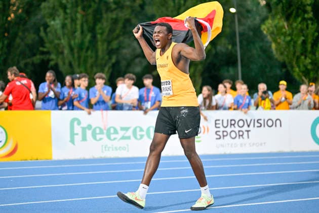 Clesio DE CARVALHO (Germany, LG Steinlach-Zollern, Kugelstoss) ITA, European Atheltics U18 Championships, Athletics, 18.07.2026, ITA, European Atheltics U18 Championships, Athletics, 18.07.2026, *** Clesio DE CARVALHO Germany, LG Steinlach Zollern, Shot Put ITA, European Athletics U18 Championships, Athletics, July 18, 2026, ITA, European Athletics U18 Championships, Athletics, July 18, 2026, Copyright: xx