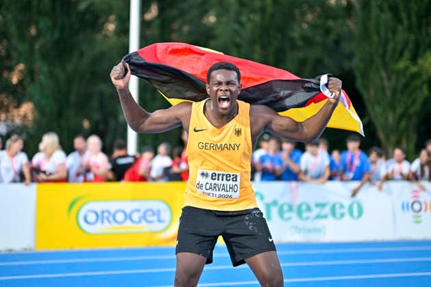 Clesio DE CARVALHO (Germany, LG Steinlach-Zollern, Kugelstoss) ITA, European Atheltics U18 Championships, Athletics, 18.07.2026, ITA, European Atheltics U18 Championships, Athletics, 18.07.2026, *** Clesio DE CARVALHO Germany, LG Steinlach Zollern, Shot Put ITA, European Athletics U18 Championships, Athletics, July 18, 2026, ITA, European Athletics U18 Championships, Athletics, July 18, 2026, Copyright: xx