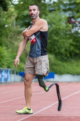 LEVERKUSEN, GERMANY - JULY 18, 2026 : Giorgos Anifantis (GRE Griechenland) in the long jump during the Para Heimspiel 7.0 at Fritz Jacobi Sports Complex on July 18, 2026 in Leverkusen, Germany. Northrhine-Westphalia Germany Copyright: xAxelxKohringx