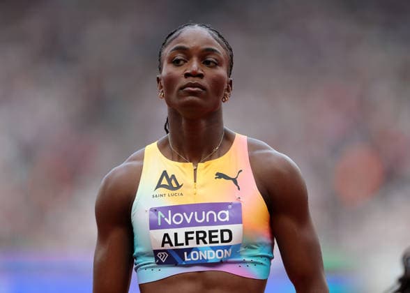 RECORD DATE NOT STATED 18th July 2026; London Stadium, London, England; 2026 Diamond League Novuna London Athletics Meet; Julien Alfred of Saint Lucia JohnxPatrickxFletcher