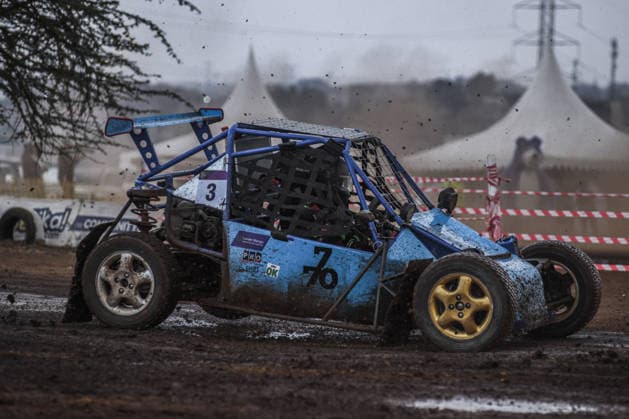 RX Fest rally championship in Kenya NAIROBI, KENYA - JULY 18: A driver competes during the RX Fest Rally Championship on a mixed-surface special track at Kasarani National Stadium in Nairobi, Kenya, on July 18, 2026. Gerald Anderson Anadolu Nairobi Kenya. Editorial use only. Please get in touch for any other usage.  Copyright: x2026xAnadoluxGeraldxAndersonx