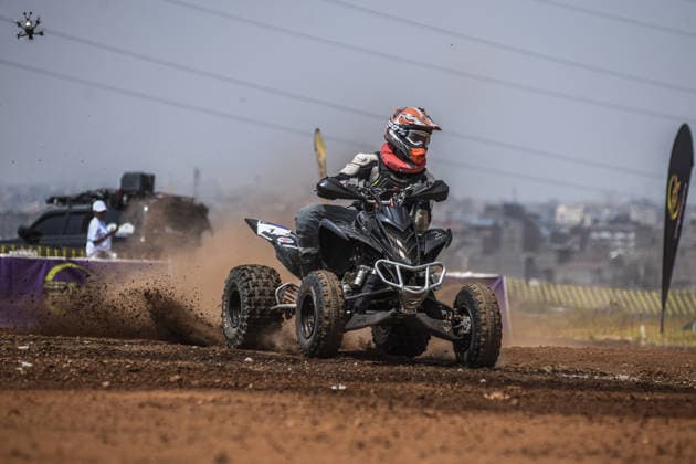 RX Fest rally championship in Kenya NAIROBI, KENYA - JULY 18: A quad bike rider competes during the RX Fest Rally Championship on a mixed-surface special track at Kasarani National Stadium in Nairobi, Kenya, on July 18, 2026. Gerald Anderson Anadolu Nairobi Kenya. Editorial use only. Please get in touch for any other usage.  Copyright: x2026xAnadoluxGeraldxAndersonx