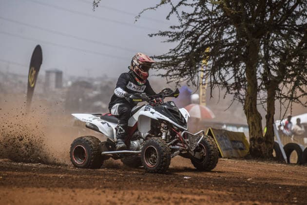 RX Fest rally championship in Kenya NAIROBI, KENYA - JULY 18: A quad bike rider competes during the RX Fest Rally Championship on a mixed-surface special track at Kasarani National Stadium in Nairobi, Kenya, on July 18, 2026. Gerald Anderson Anadolu Nairobi Kenya. Editorial use only. Please get in touch for any other usage.  Copyright: x2026xAnadoluxGeraldxAndersonx
