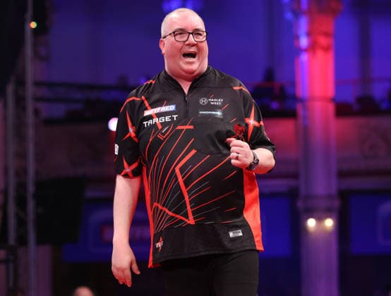 World Matchplay Darts 2026 Stephen Bunting during the 2026 World Matchplay darts at Winter Gardens, Blackpool, UK on 18 July 2026. Blackpool Winter Gardens UK Editorial use only , Copyright: xChrisxSargeantx PSI-24525-0048
