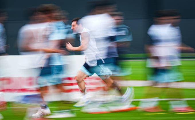 Argentina s training session ahead of 2026 World Cup Final MORRISTOWN, UNITED STATES - JULY 18: Argentina s Lionel Messi takes part in a training session ahead of the FIFA World Cup, WM, Weltmeisterschaft, Fussball 2026 final against Spain in Morristown, New Jersey, United States, on July 18, 2026.??????? Evrim Aydin Anadolu Morristown United States. Editorial use only. Please get in touch for any other usage.  Copyright: x2026xAnadoluxEvrimxAydinx