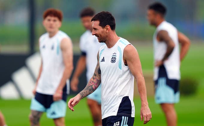 Argentina s training session ahead of 2026 World Cup Final MORRISTOWN, UNITED STATES - JULY 18: Argentina s Lionel Messi takes part in a training session ahead of the FIFA World Cup, WM, Weltmeisterschaft, Fussball 2026 final against Spain in Morristown, New Jersey, United States, on July 18, 2026. Evrim Aydin Anadolu Morristown United States. Editorial use only. Please get in touch for any other usage.  Copyright: x2026xAnadoluxEvrimxAydinx