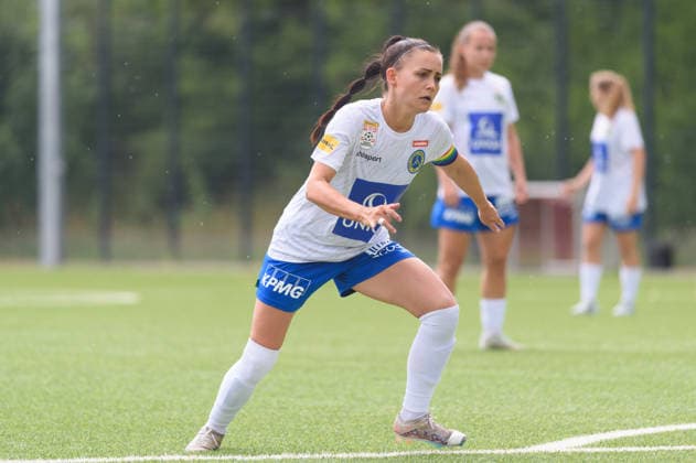 MUNICH, GERMANY - JULY 18: Claudia Wasser (7 First Vienna) during the pre-season friendly match between Bayern Munich II and First Vienna at FC Bayern Campus on July 18, 2026 in Munich, Germany (Photo by Sven Beyrich Sports Press Photo)  Copyright: xSvenxBeyrich SportsxPressxPhotox Sportspressphoto_SPR192745