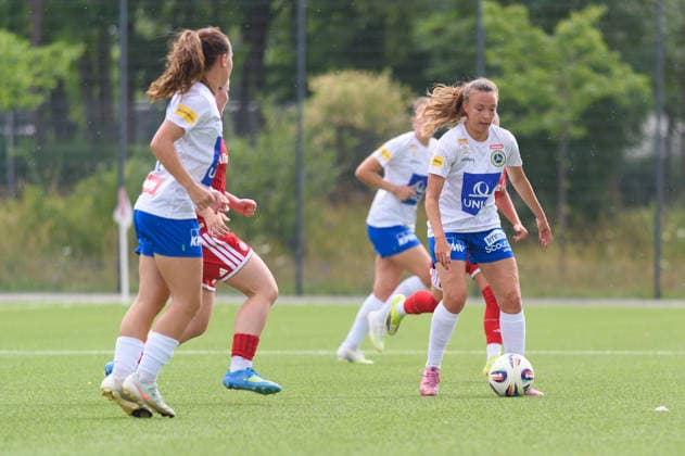 MUNICH, GERMANY - JULY 18: Viktoria Hahn (21 First Vienna) during the pre-season friendly match between Bayern Munich II and First Vienna at FC Bayern Campus on July 18, 2026 in Munich, Germany (Photo by Sven Beyrich Sports Press Photo)  Copyright: xSvenxBeyrich SportsxPressxPhotox Sportspressphoto_SPR192746
