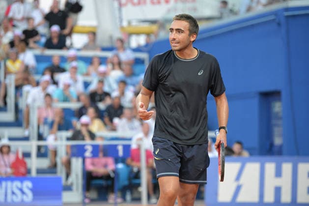 IPA86789929 - Daniel Merida (ESP) during the ATP, Tennis Herren - Plava Laguna Croatia Open in Umag - Merida vs. Dzumhur, International Tennis Match in Umag, Croatia, July 18, 2026  Copyright: xMarcoxTodaro IPAxSportx xx 86789929